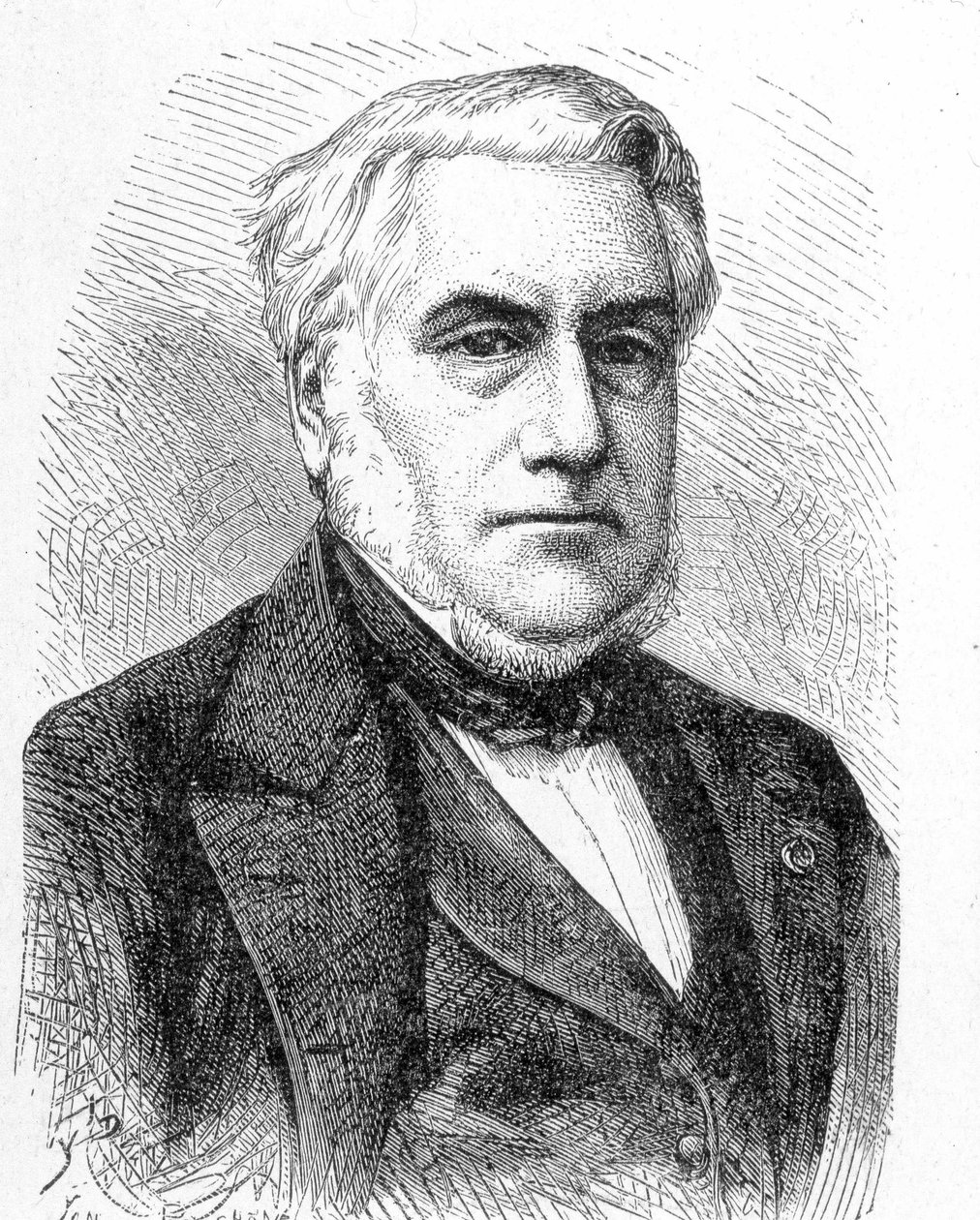 Portret Paulina Talabota (1799 - 1878) - w „Albumie nauki”; wybitni uczeni; Wielkie odkrycia”” 1896. autorstwa French School