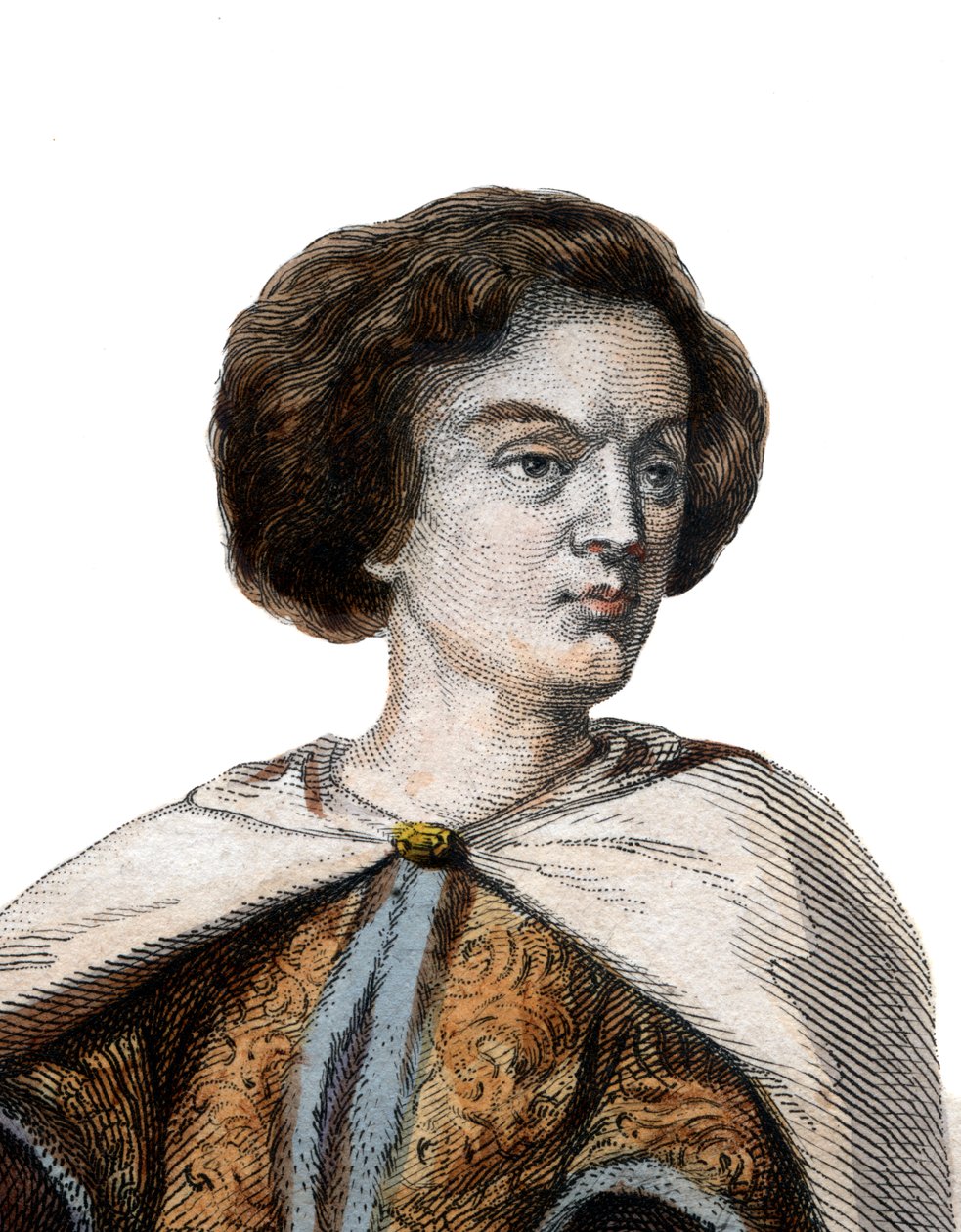 Portret Petera Abelarda (Pierre Abailard) (Pierre Abeilard) (1079-1142), francuskiego filozofa scholastyka, teologa i logika. autorstwa French School