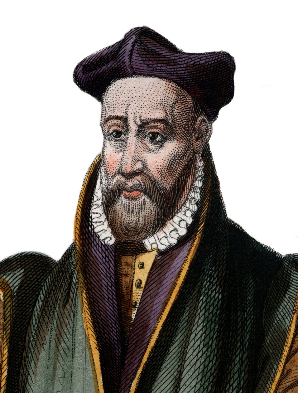 Portret Philiberta Delorme (De Lorme) (De lOrme) (1510-1570), francuskiego architekta. autorstwa French School
