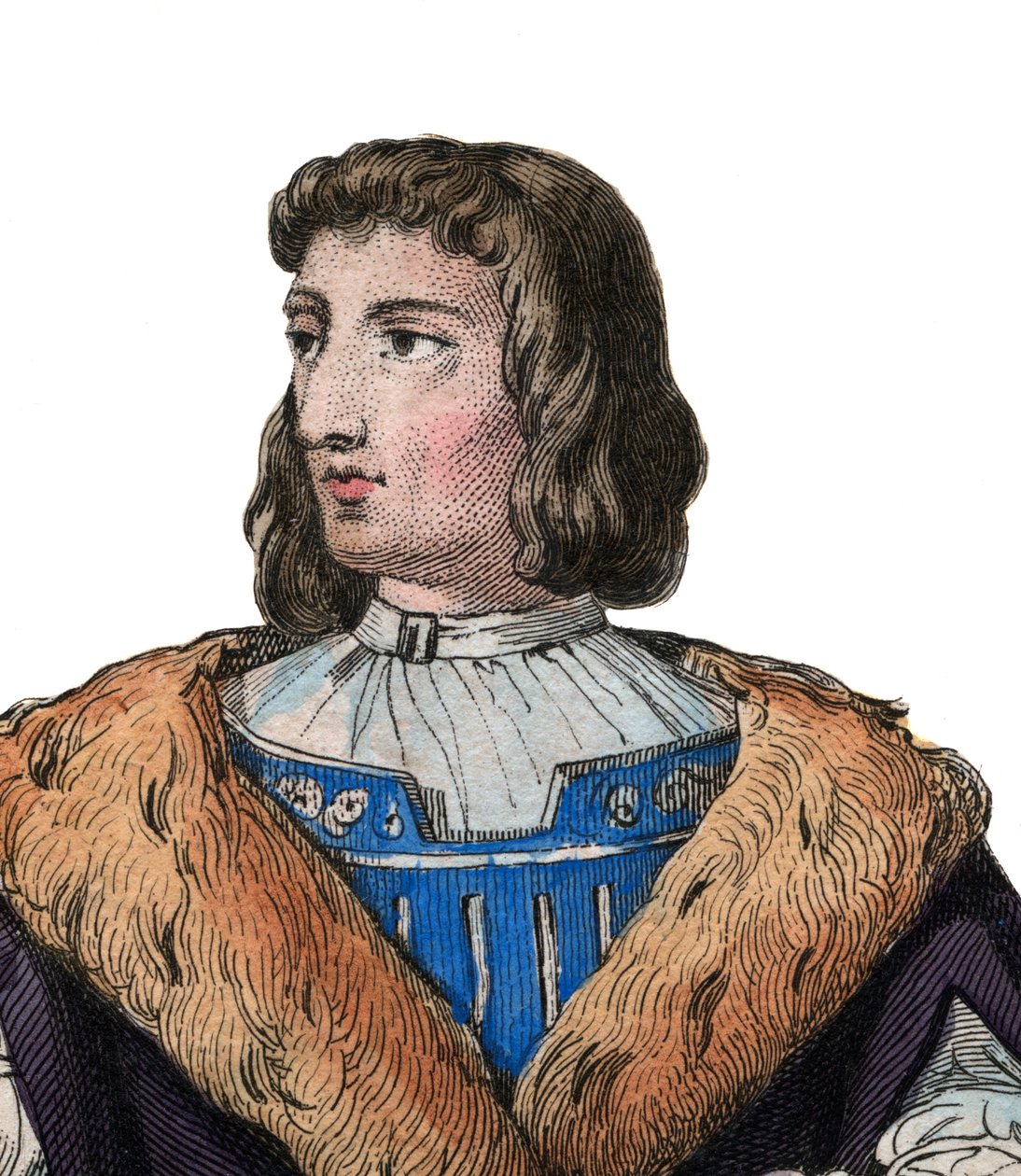 Portret Philippe de Commines (1447-1511), francuskiego pisarza i dyplomaty. autorstwa French School
