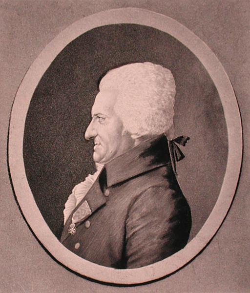 Portret Pierre-Alexandre Monsigny (1729-1817) grawerowany przez Edme Quenedey (1756-1830) (grafika) autorstwa French School