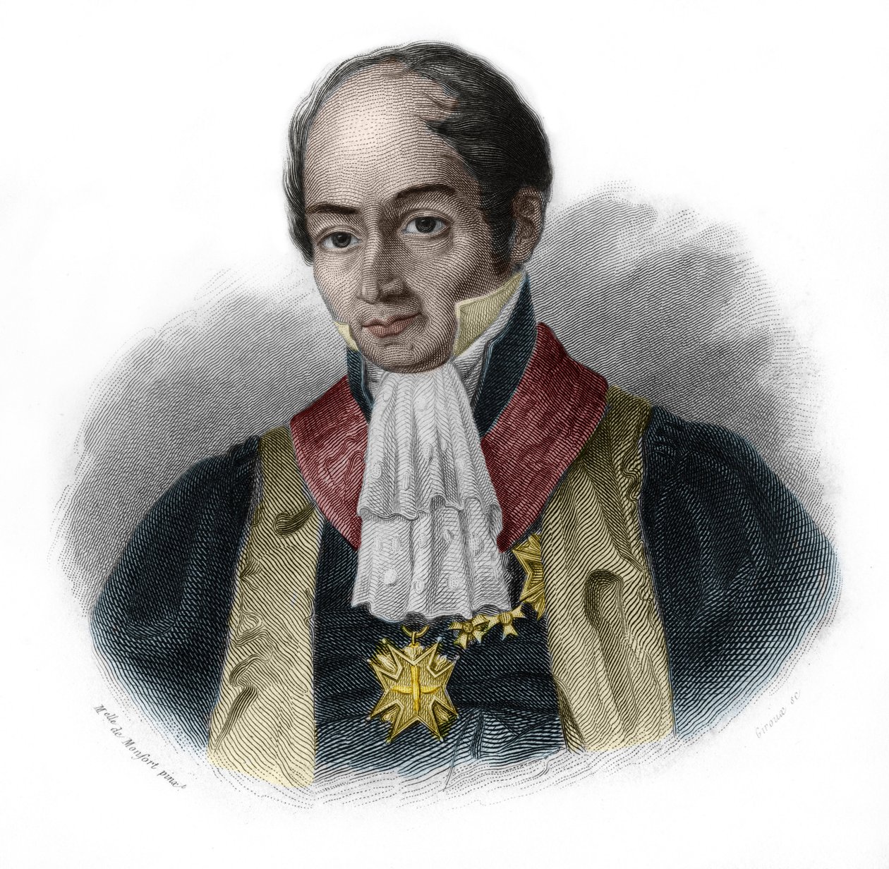 Portret Pierre-Francois-Hercule (Pierre Francois Hercule), hrabiego Serre (1776-1824), francuskiego polityka. w „” LIBRE DES SPEAKERS”” Louisa de Cormenina Timona. 1842. Kolekcja prywatna. autorstwa French School