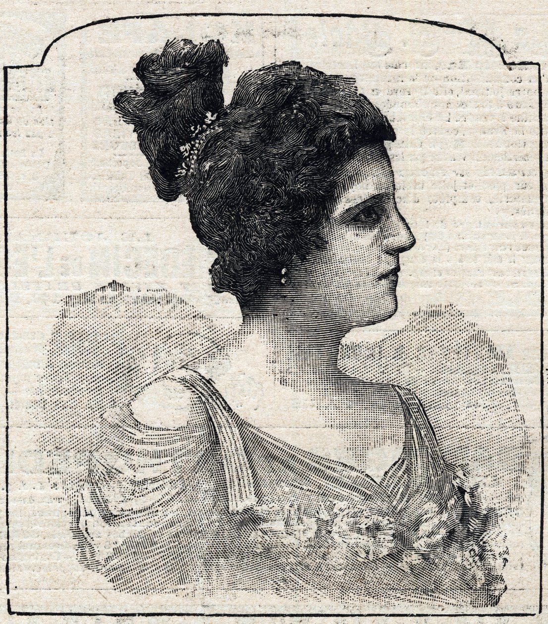 Portret księżniczki Caraman-Chimay (Caraman Chimay) (Clara Ward - 1873 - 1916) autorstwa French School
