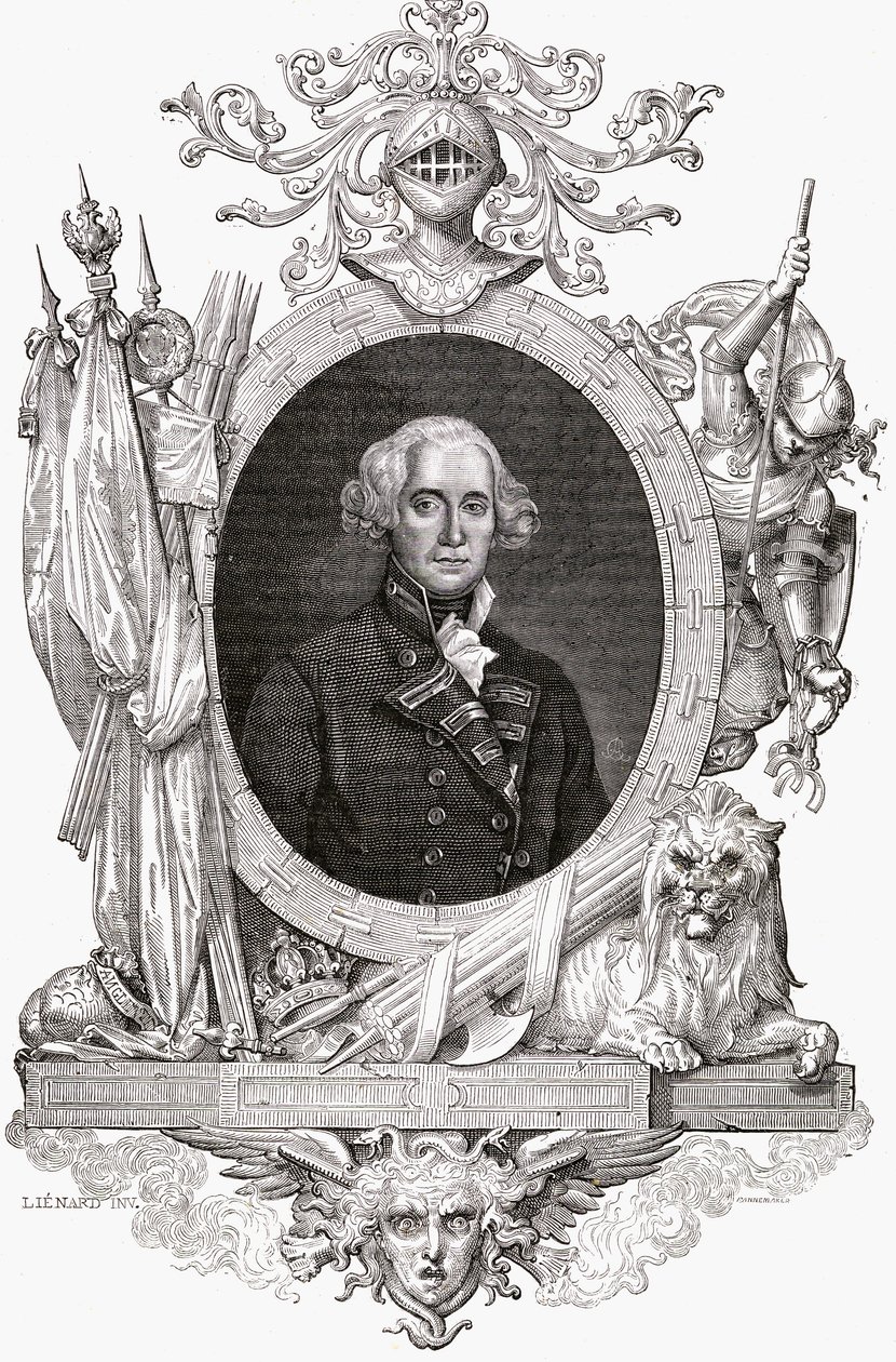Portret Richarda, Earl Howe (1726-99) Angielski oficer marynarki autorstwa French School
