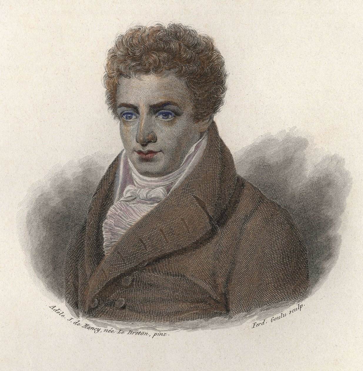 Portret Roberta Fultona (1765-1815), amerykańskiego inżyniera. W „”Portretach pożytecznych mężczyzn”” autorstwa French School