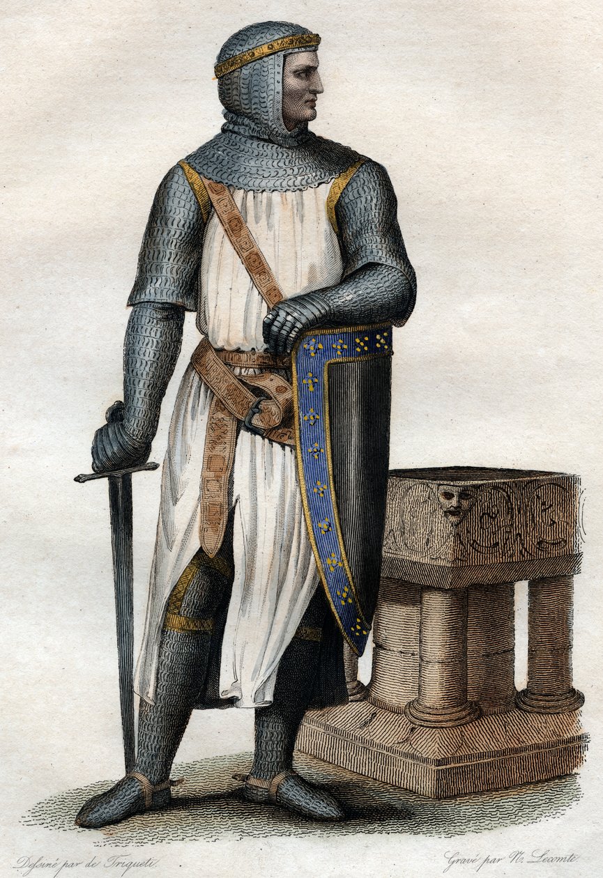 Portret Rollo (Robert I) (860-c.927-933), przywódca wikingów i książę Normandii. autorstwa French School