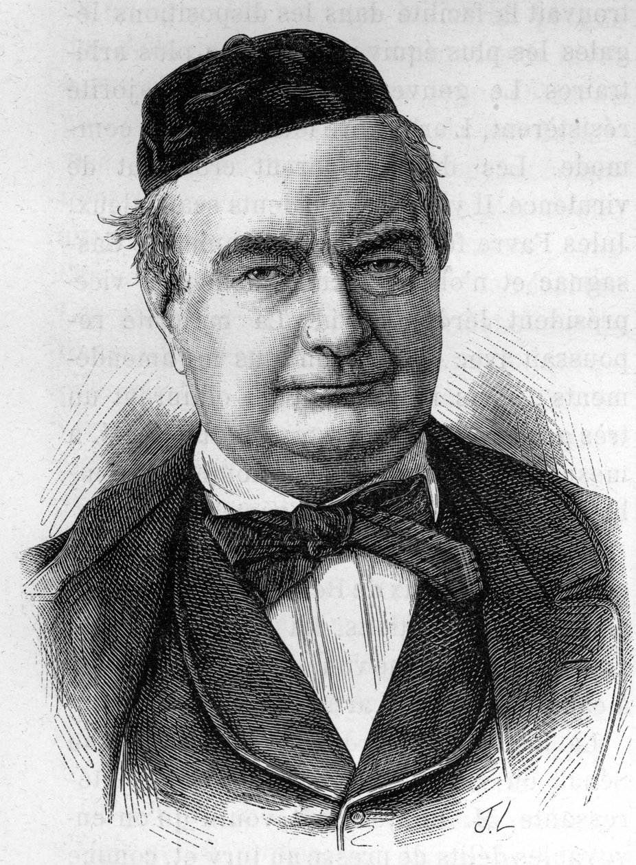 Portret Sainte Beuve (1804 - 1869) (Sainte-Beuve) francuski pisarz - w ""L