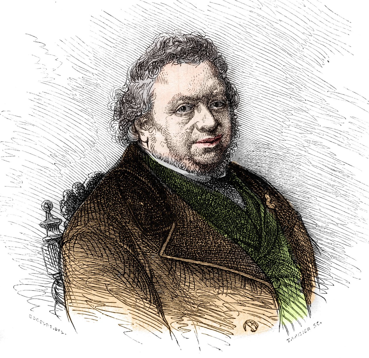 Portret Saintine (Xavier Bonifacy de Saintine autorstwa French School