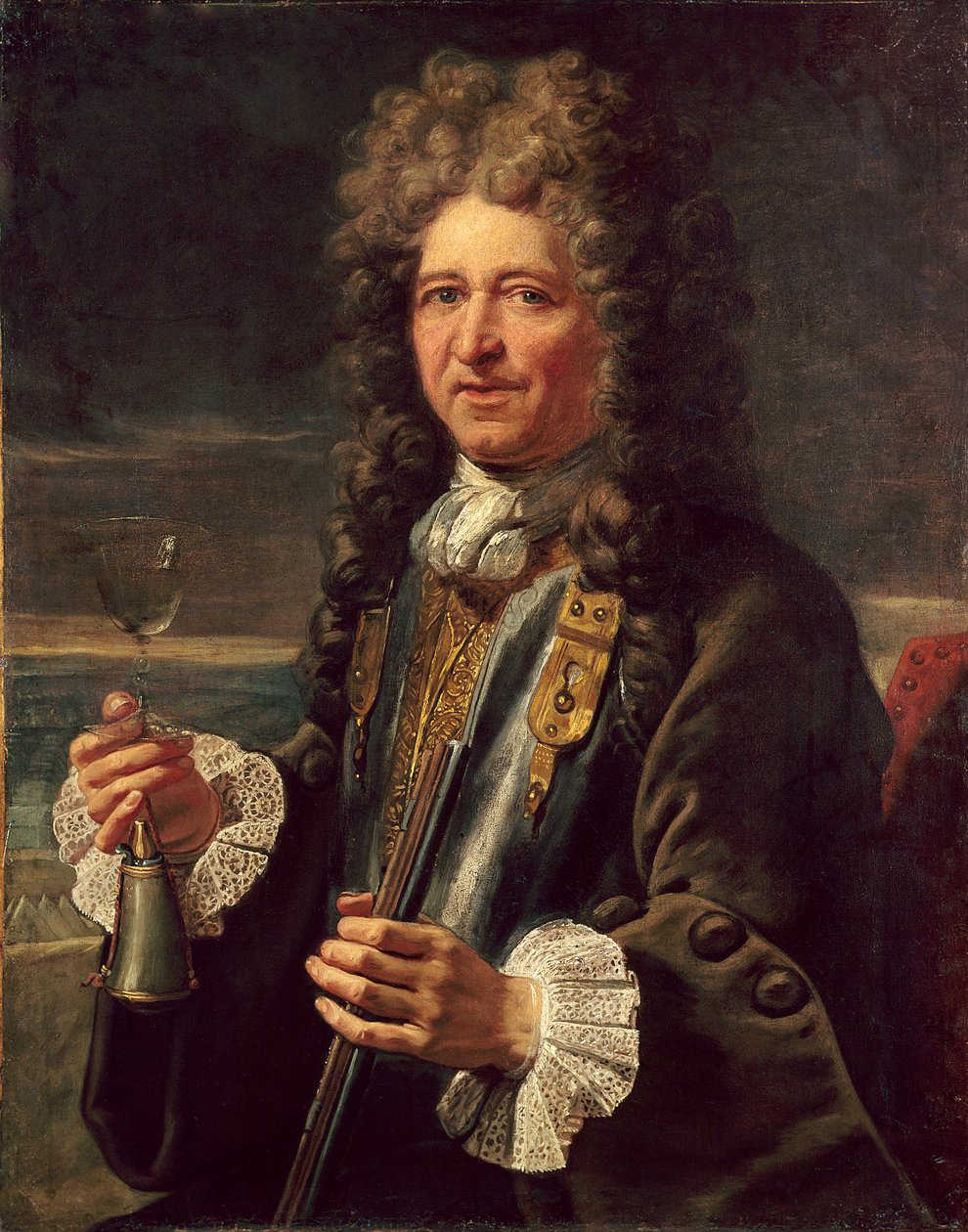 Portret Sebastiana Prestre lorda Vauban (1633-1717), marszałka Francji. Anonimowe malarstwo szkoły francuskiej. Wersal. Musee Du Chateau - Portret Sebastiena le Prestre, lorda Vauban (1633-1717), marszałka Francji. Anonimowe malowanie autorstwa French School