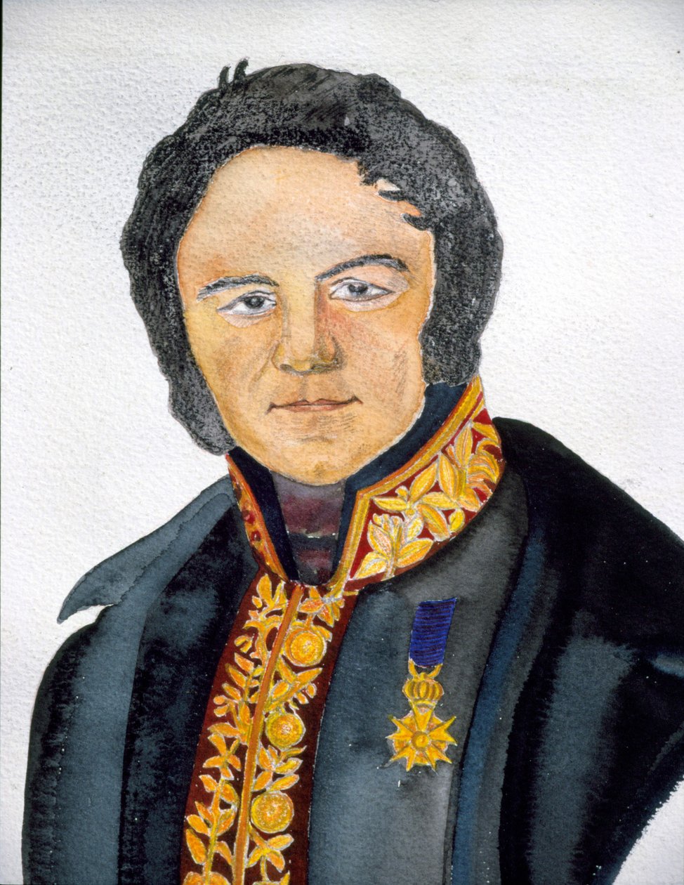 Portret Stendhala w stroju konsula - obraz S.Valérie autorstwa French School