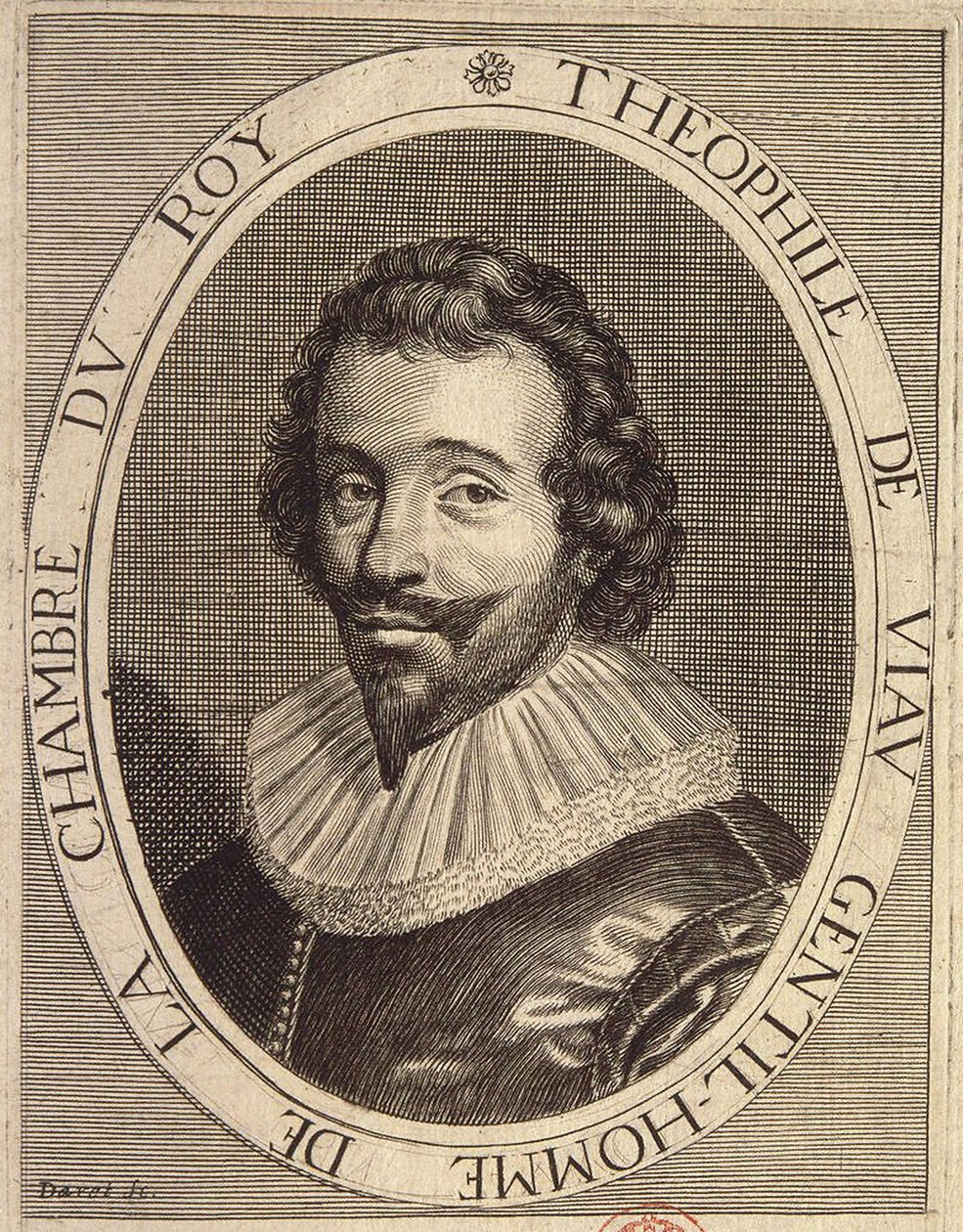 Portret Teofila de Viau autorstwa French School