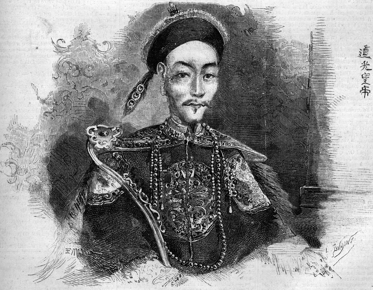 Portret Toa Kwang (Toa-Kwang lub Daoguang) (1782-1850), cesarza Chin z dynastii Qing. Grawer w „Le Monde Illustré” nr 136 z 19 listopada 1859 r. autorstwa French School