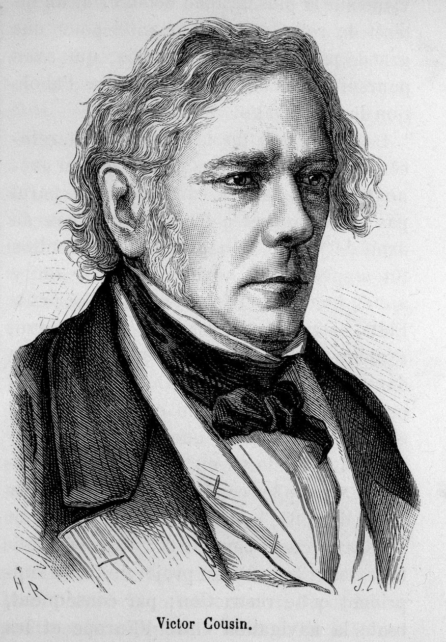 Portret Victora Cousina (1792 - 1867), francuskiego filozofa - w „L
