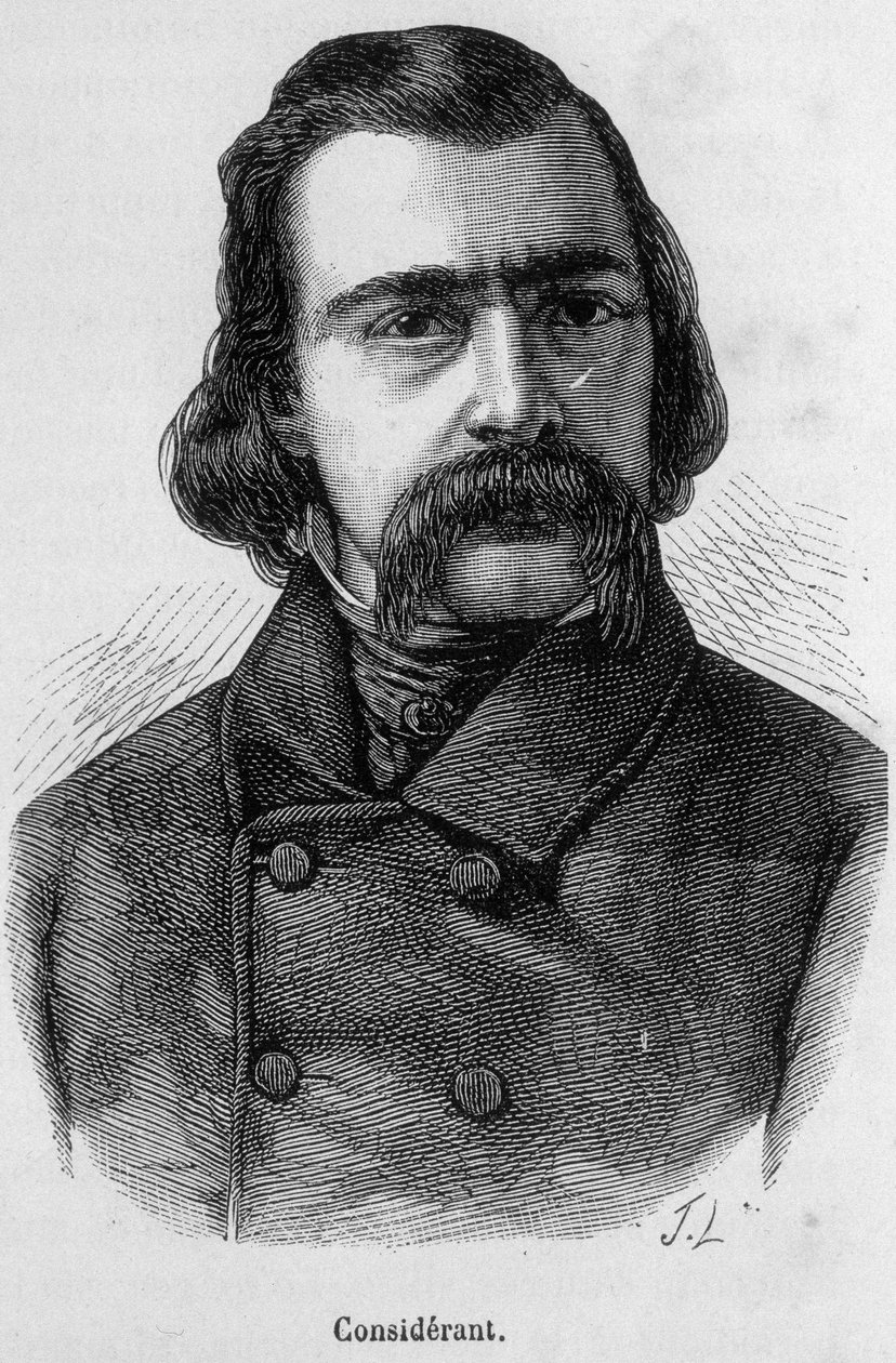 Portret Victora Recital (1808 - 1893) francuskiego filozofa i ekonomisty - w „” L