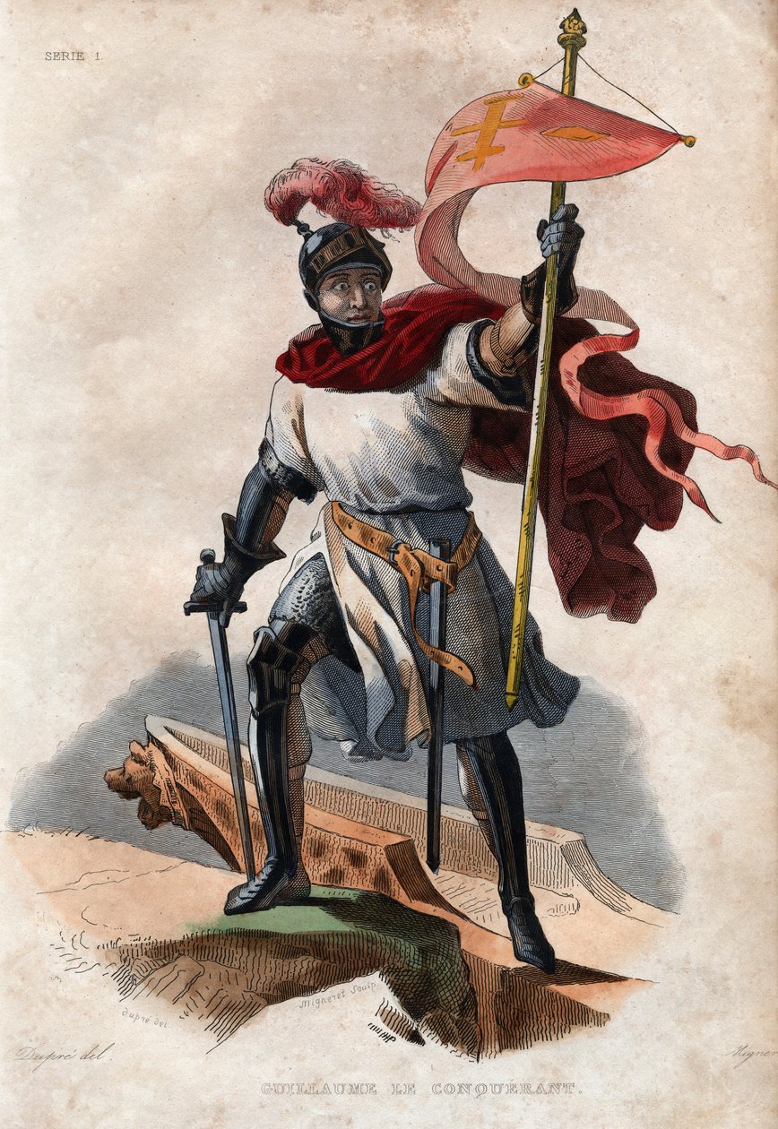 Portret Wilhelma I Zdobywcy (1027-1087), księcia Normandii i pierwszego króla Anglii normańskiego. autorstwa French School