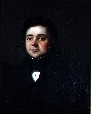 Portret dżentelmena, ok.1835 (olej na płótnie) autorstwa French School