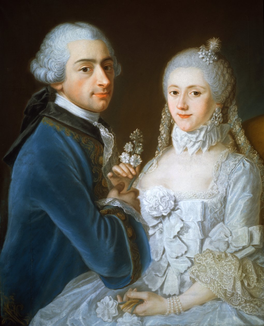 Portret pary małżeńskiej, 1752 autorstwa French School