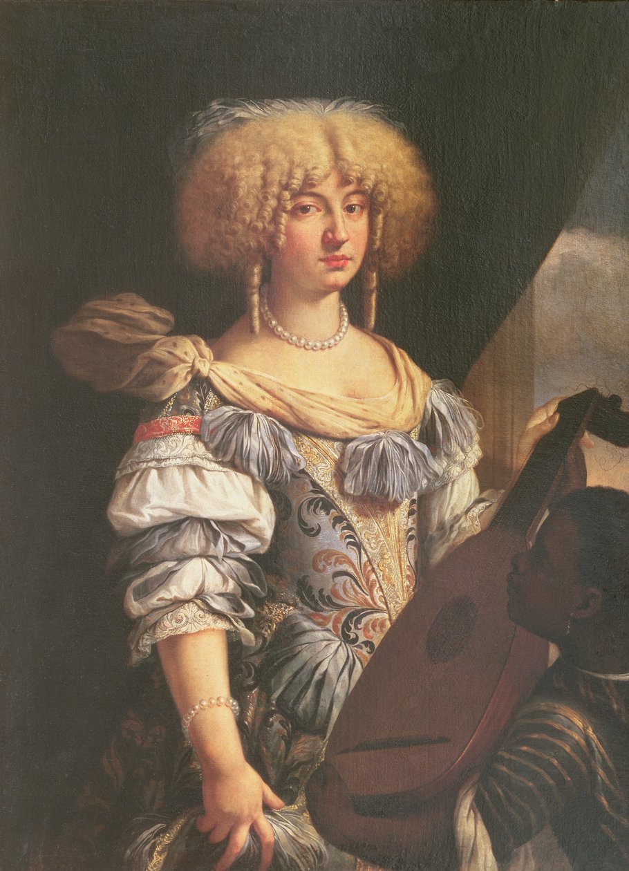 Portret kobiety z mauretańską pazią autorstwa French School