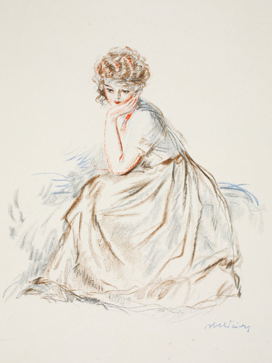 Portret dziewczynki (wzornik) autorstwa French School