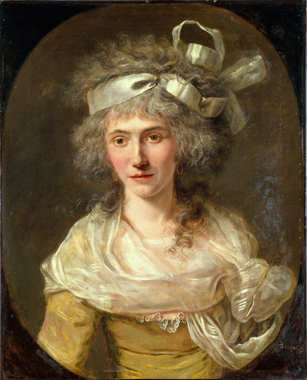 Portret kobiety, ok. 1785 r. (olej na płótnie) autorstwa French School