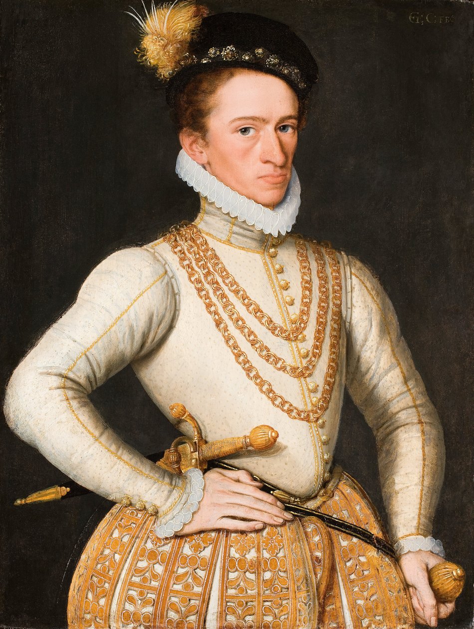 Portret nieznanego szlachcica francuskiego, 1560-9 autorstwa French School