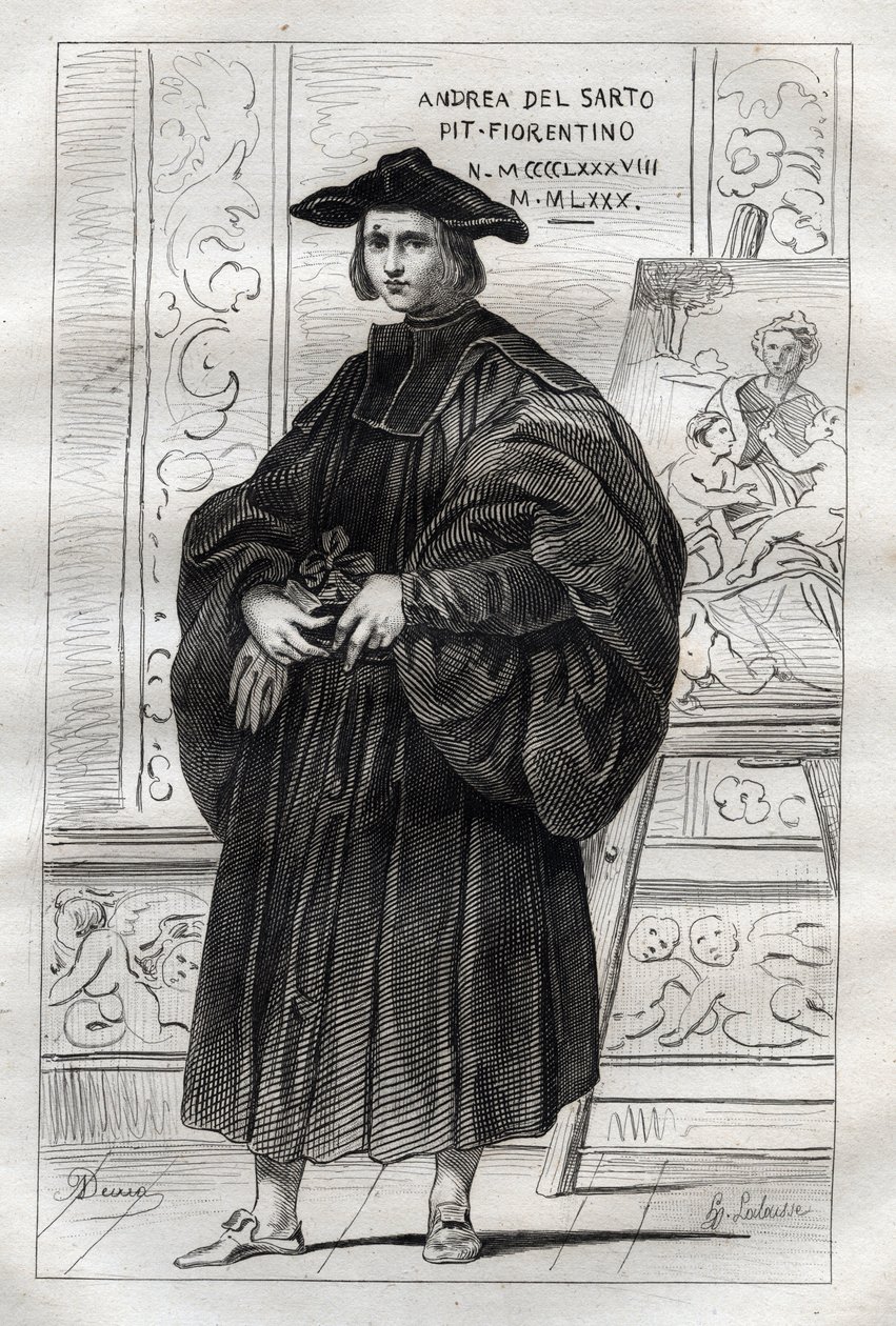 Portret włoskiego malarza Andrei del Sarto (Andrea d