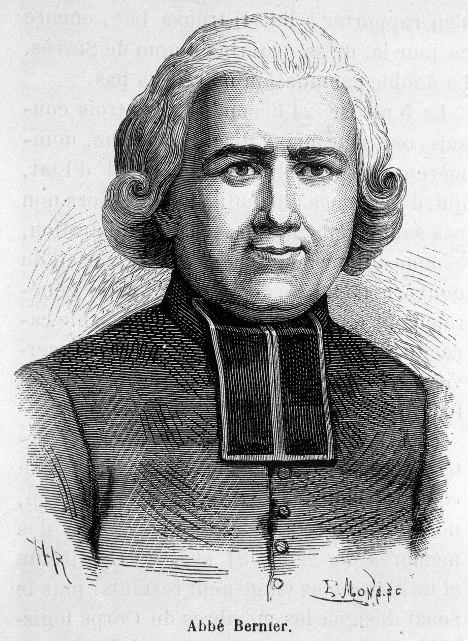 Portret opata Berniera, prałata francuskiego (1762-1806) autorstwa French School