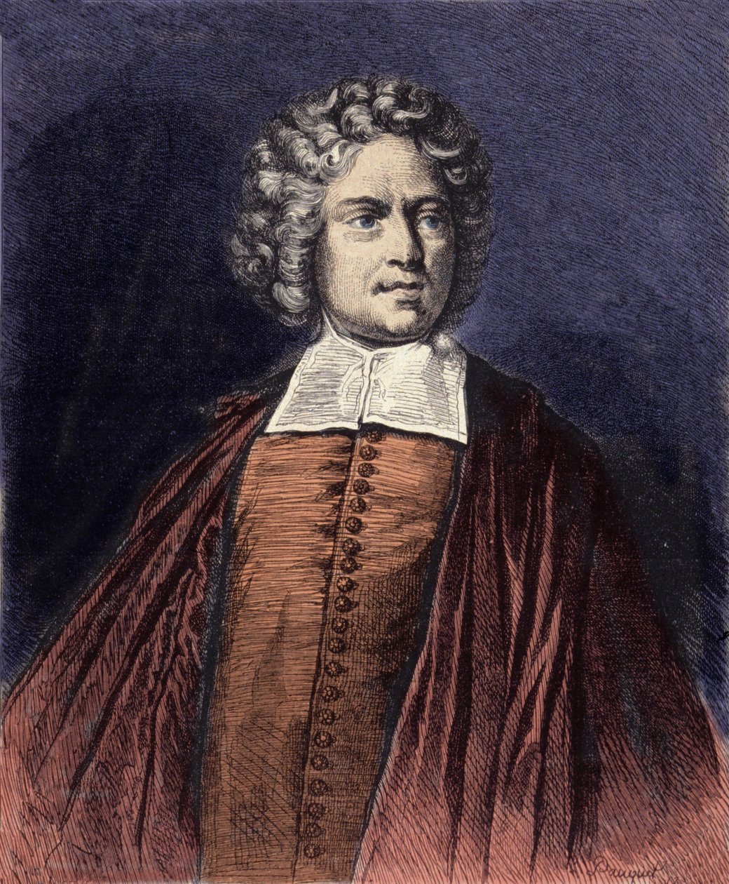 Portret opactwa Saint-Pierre (Charles-Irenee Castel de Saint-Pierre autorstwa French School