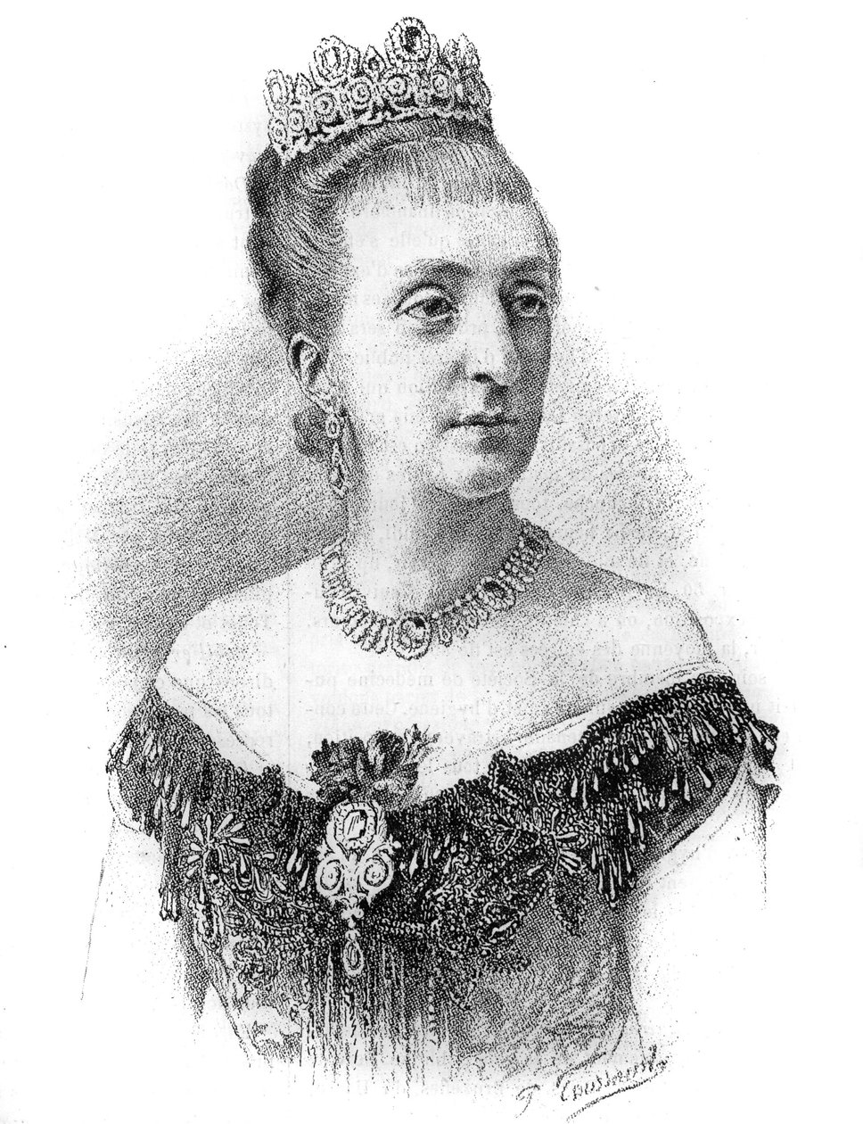 Portret hrabiny Paryża Marie-Isabelle (Marie-Isabelle) d