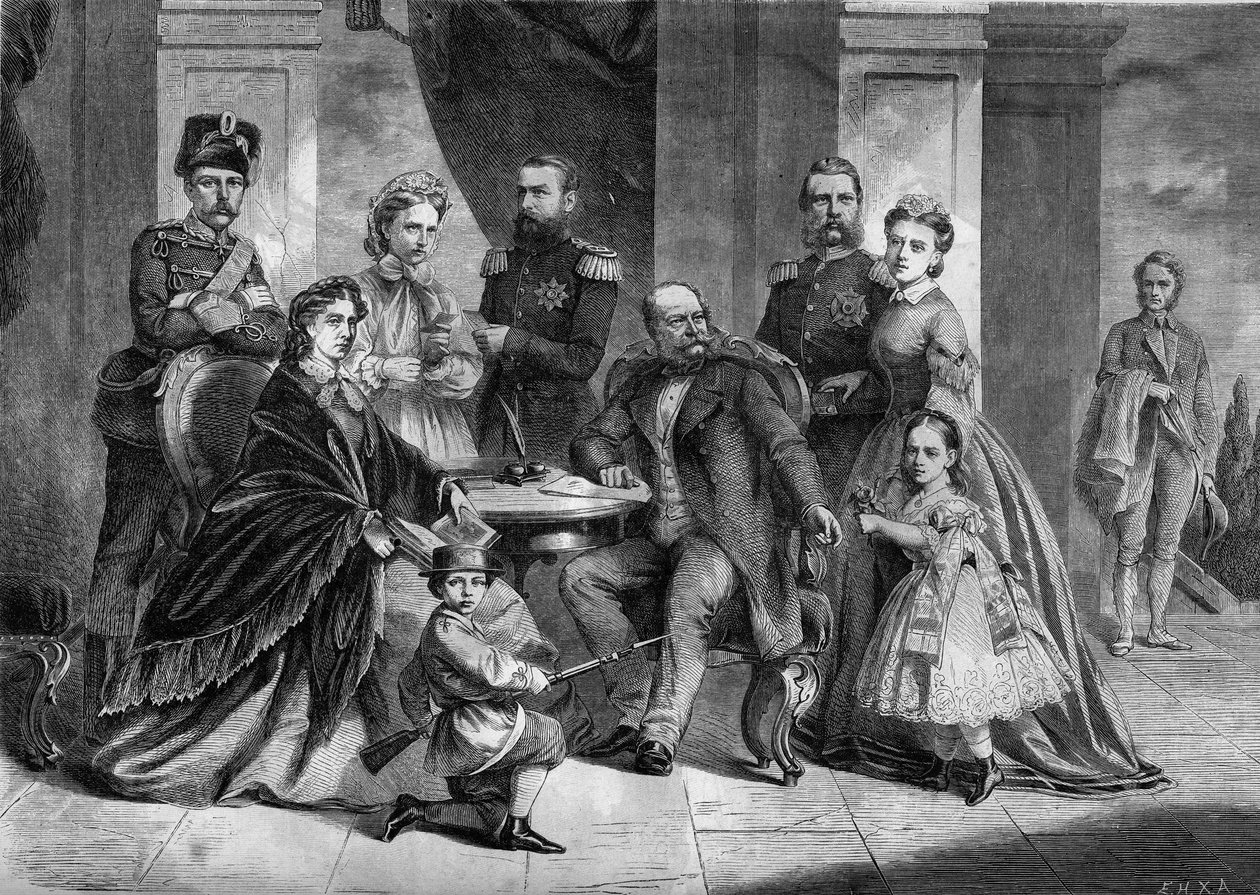 Portret rodziny królewskiej Prus autorstwa French School