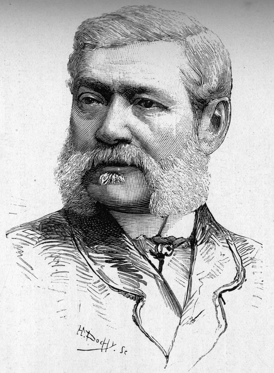 Portret grawera na drewnie, hrabiego Colonna Cesari (1825-1887). autorstwa French School