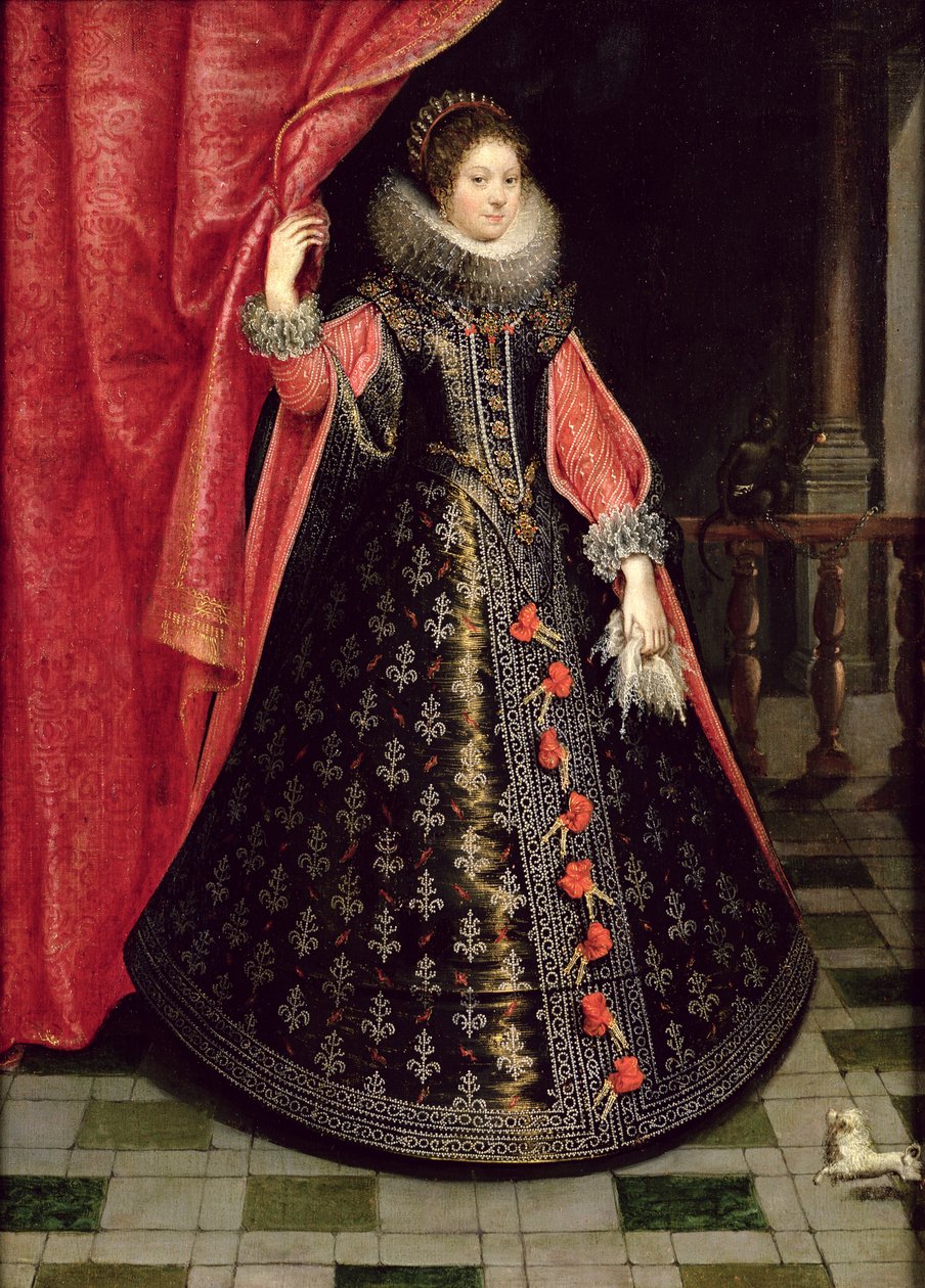 Portret przypuszczalnie Henrietty Marii z Francji (1609-69), po 1625 autorstwa French School