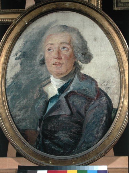 Portret przypuszczalnie to Marie-Joseph Chenier (1764-1811) 1799 autorstwa French School