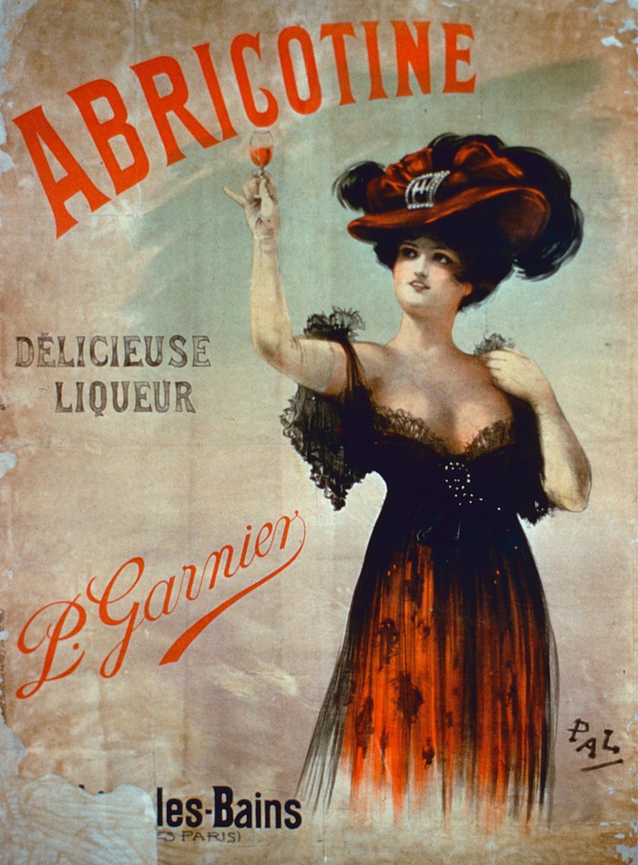 Plakat reklamujący Abricotine, wykonany przez P. Garnier, Paryż autorstwa French School