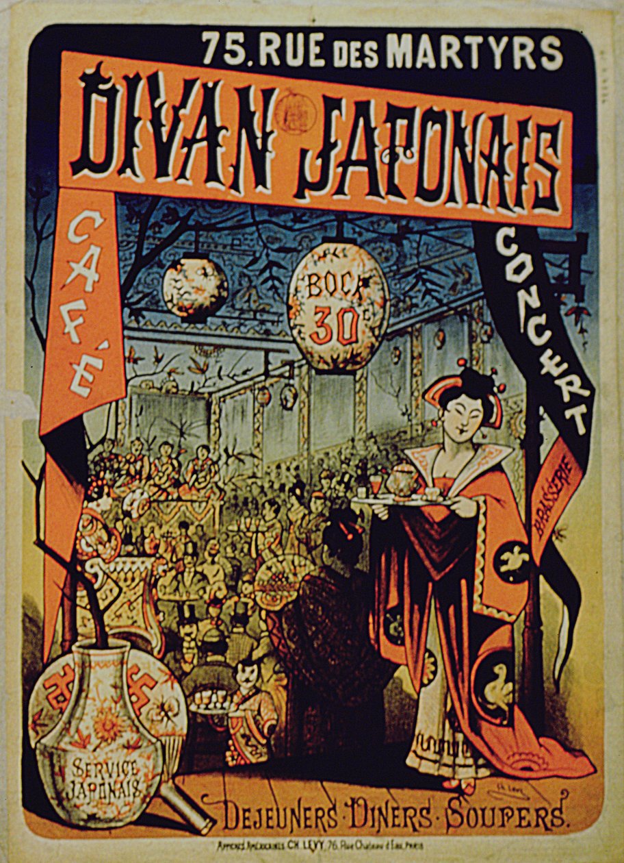 Plakat reklamujący japońską kanapę, Paryż autorstwa French School