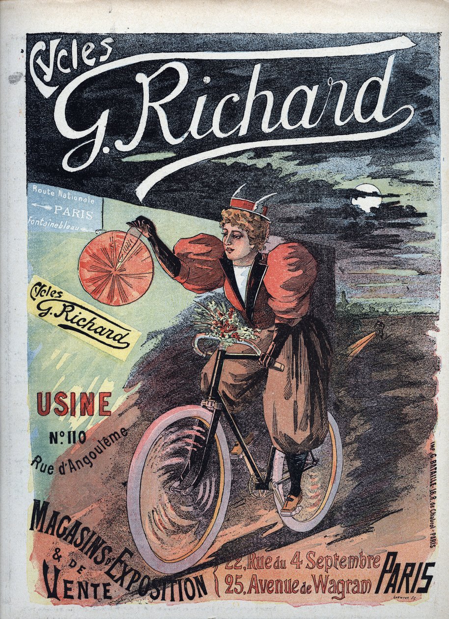 Plakat reklamujący „George Richard Cycles” Paryż 1895 Szkoła francuska autorstwa French School