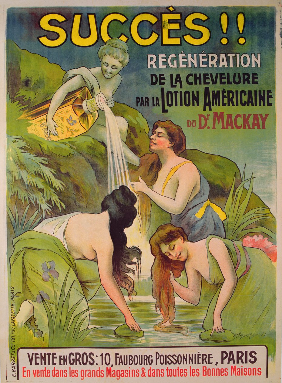 Plakat reklamujący amerykański balsam Doctor Mackay autorstwa French School
