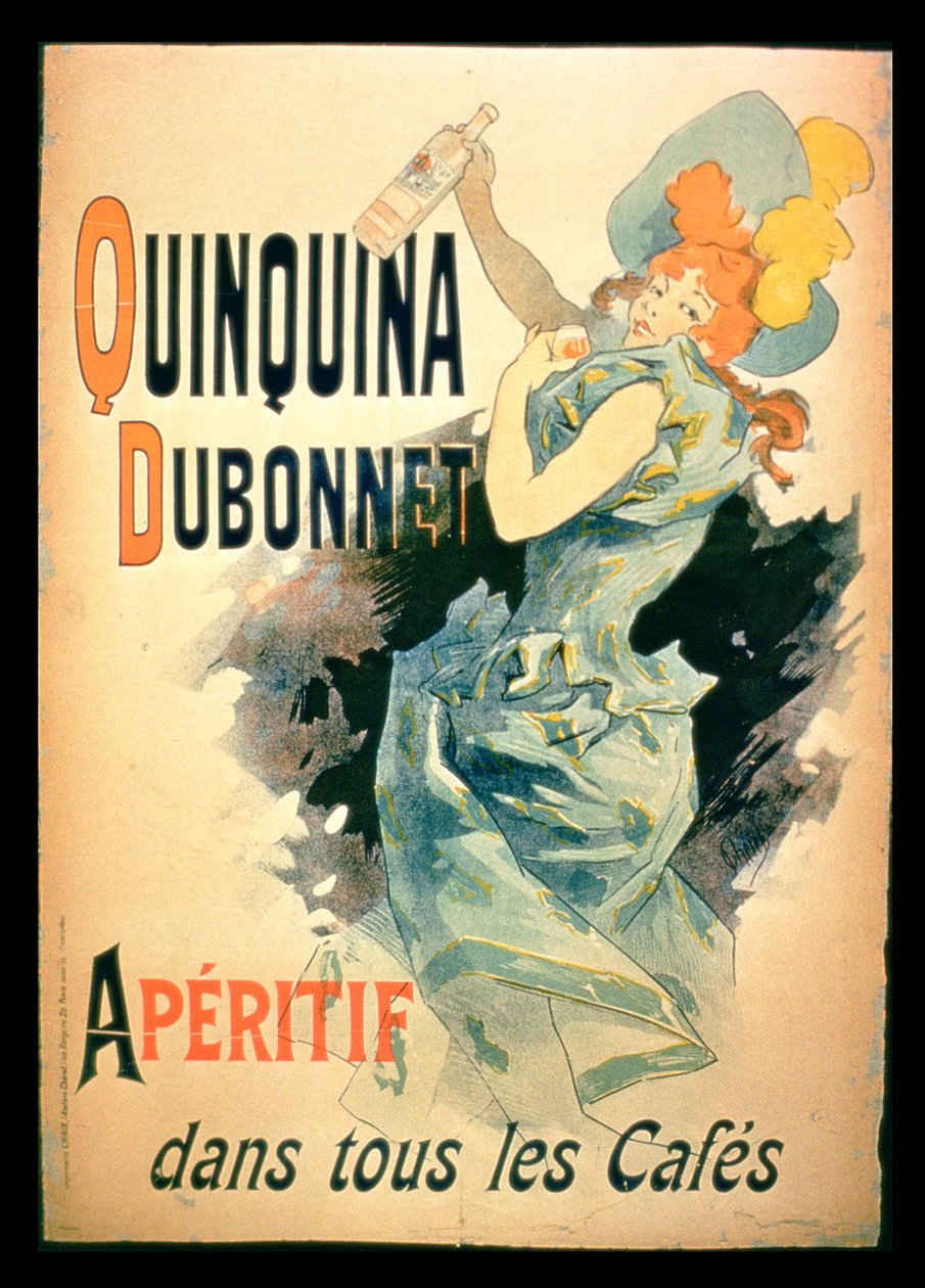 Plakat reklamujący Quinquina autorstwa Dubonnet autorstwa French School