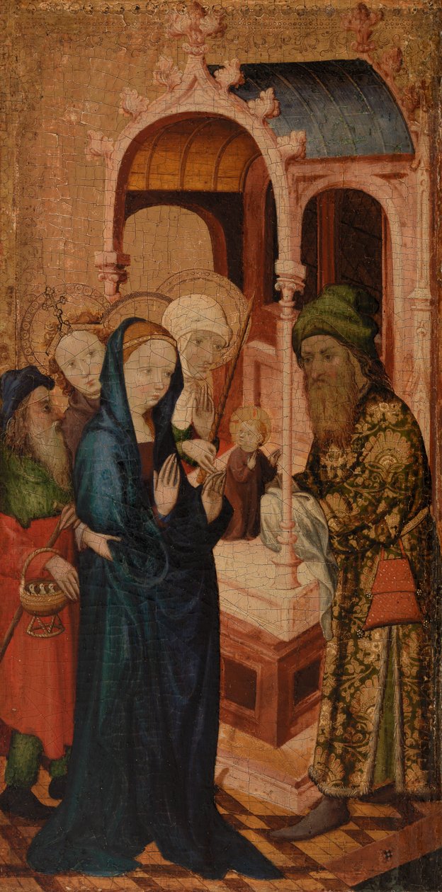Ofiarowanie Chrystusa w świątyni, 1400 autorstwa French School