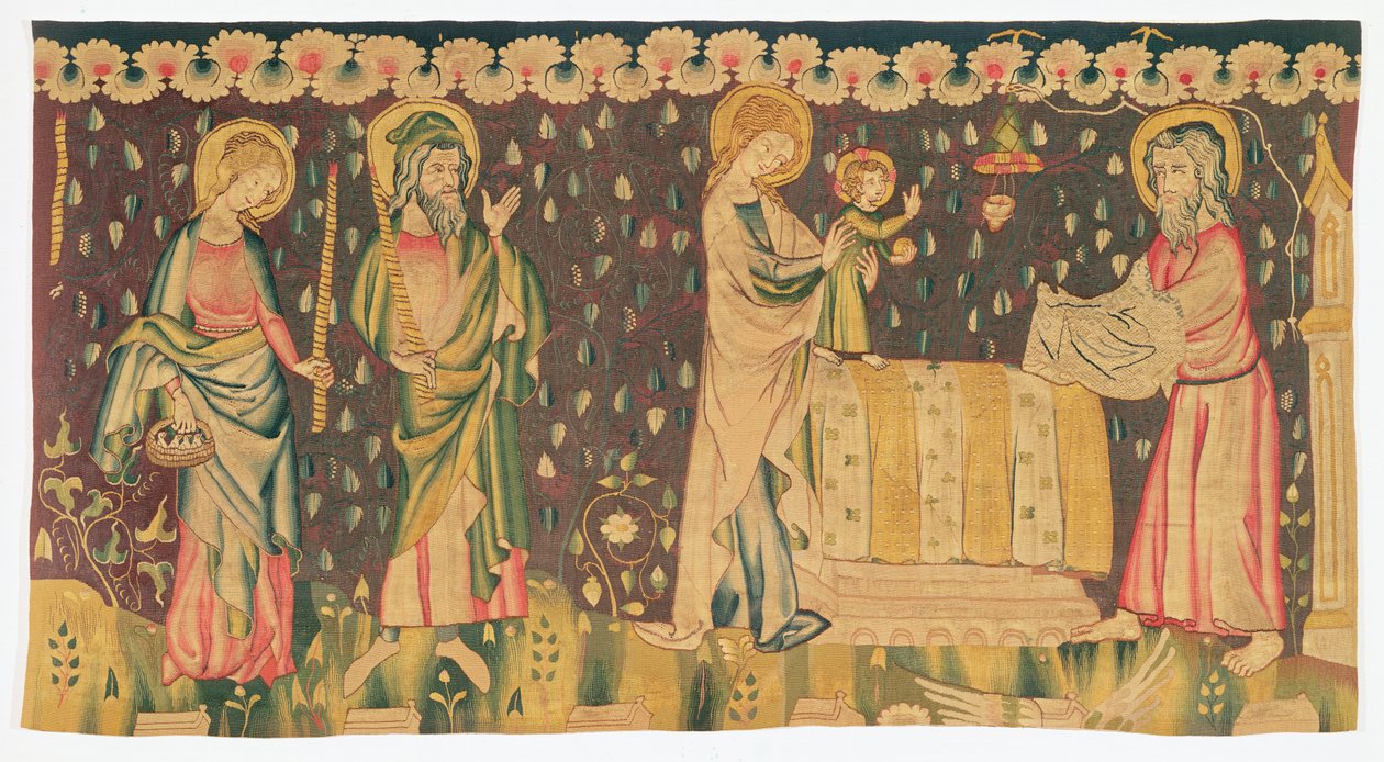 Ofiarowanie Dzieciątka Chrystusa w Świątyni, ok. 1380 autorstwa French School