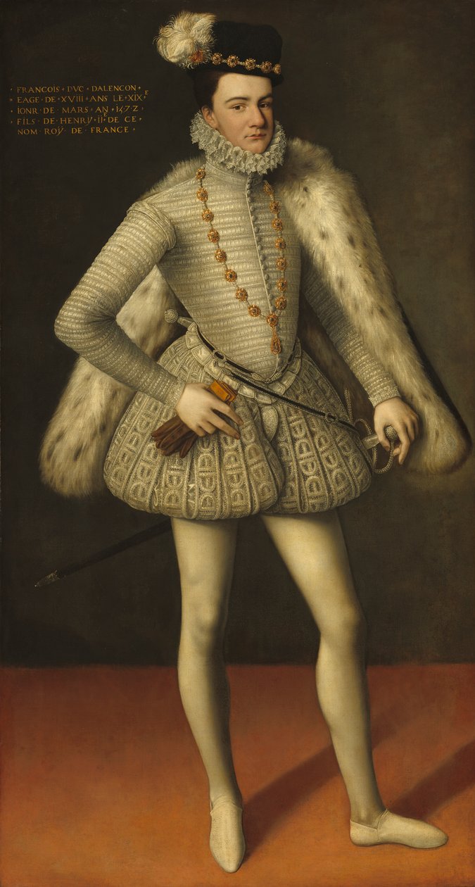 Książę Herkules-Francois, książę Alencon, 1572 autorstwa French School