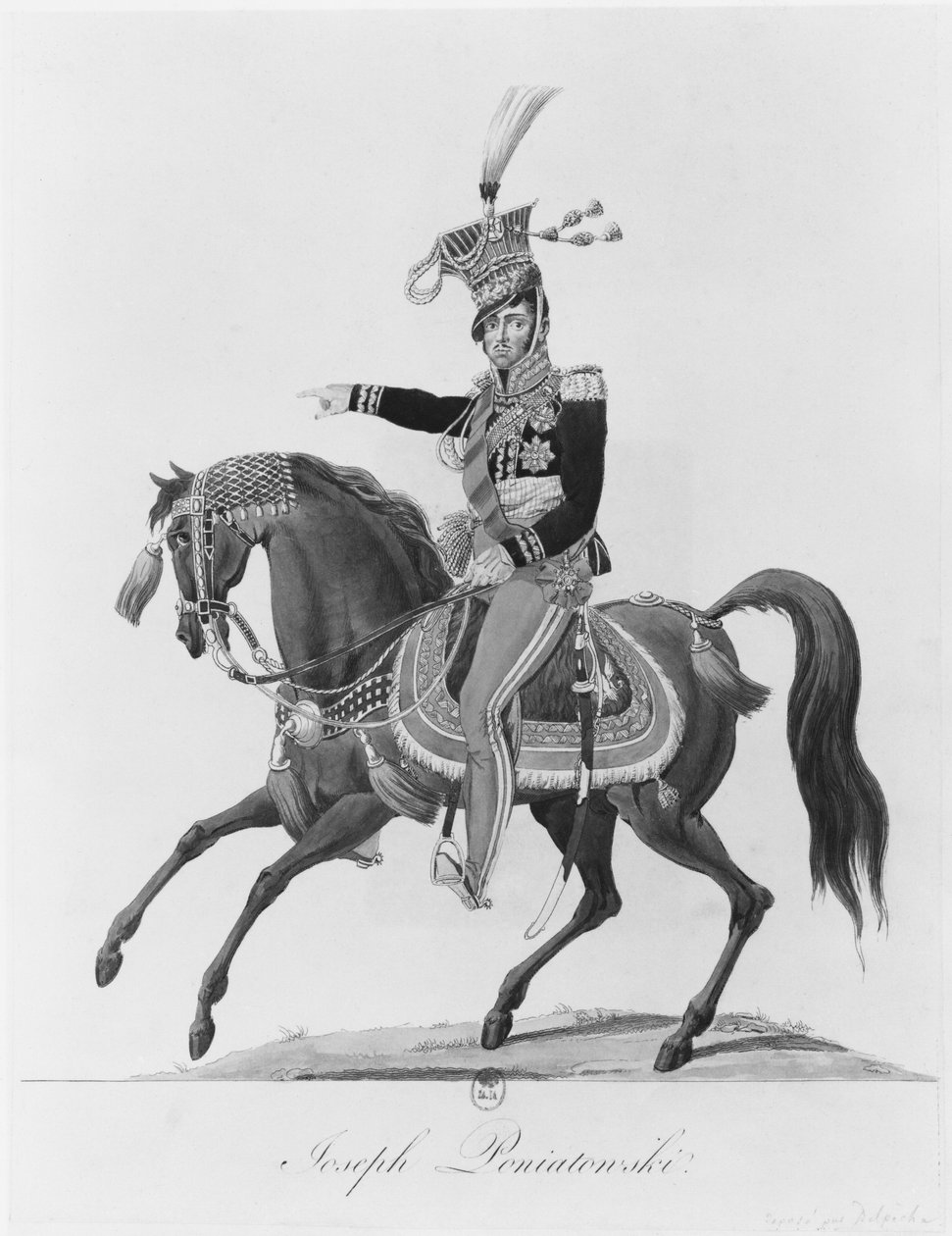 Prince Jozef Antoni Poniatowski autorstwa French School