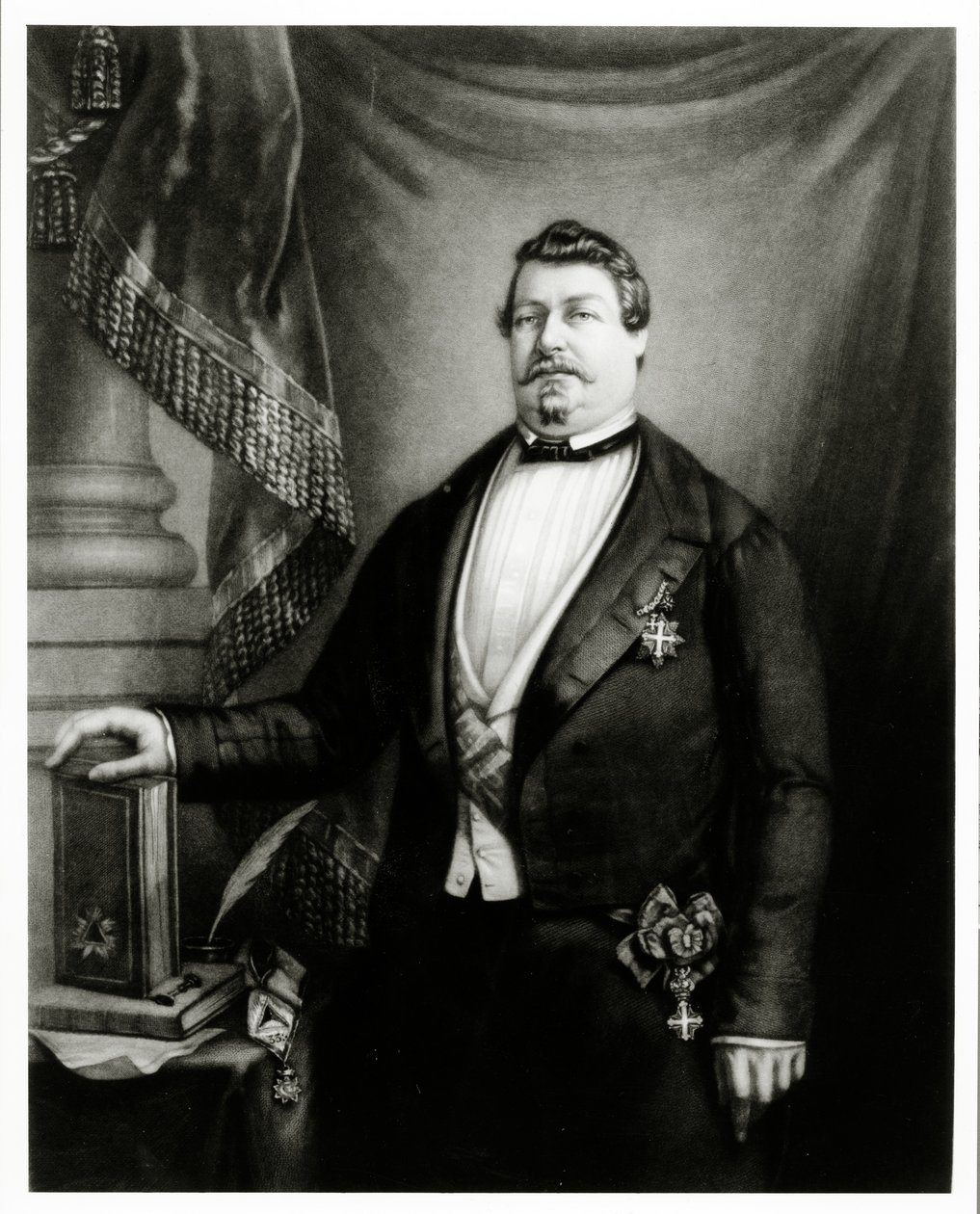 Książę Lucien Murat jako Wielki Mistrz Wielkiego Wschodu Francji, c.1855 autorstwa French School