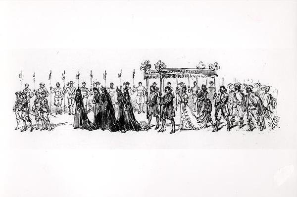 Broszura produkcyjna do „Ruy Blas” (1838) Victora Hugo (1802-85) autorstwa French School