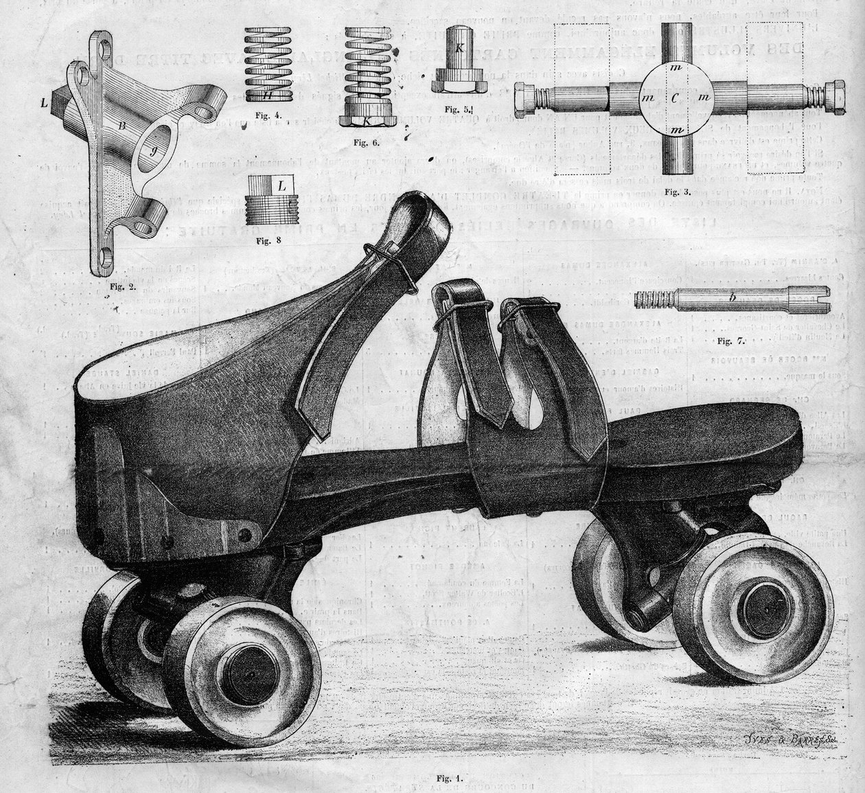 Prototyp rolek. Grawerowanie w „Wspaniałym Wszechświecie” autorstwa French School