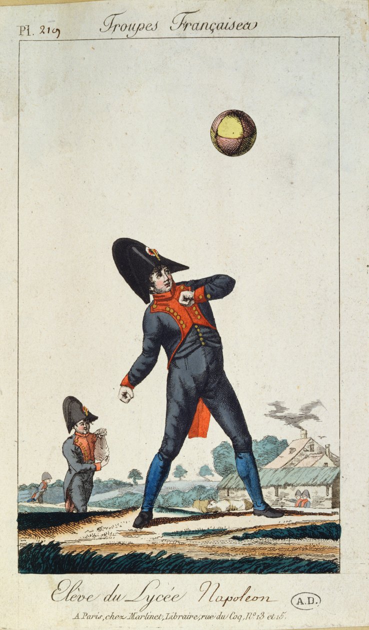 Uczeń z Lycee Napoleon, z Troupes Francaises, ok. 1805 autorstwa French School