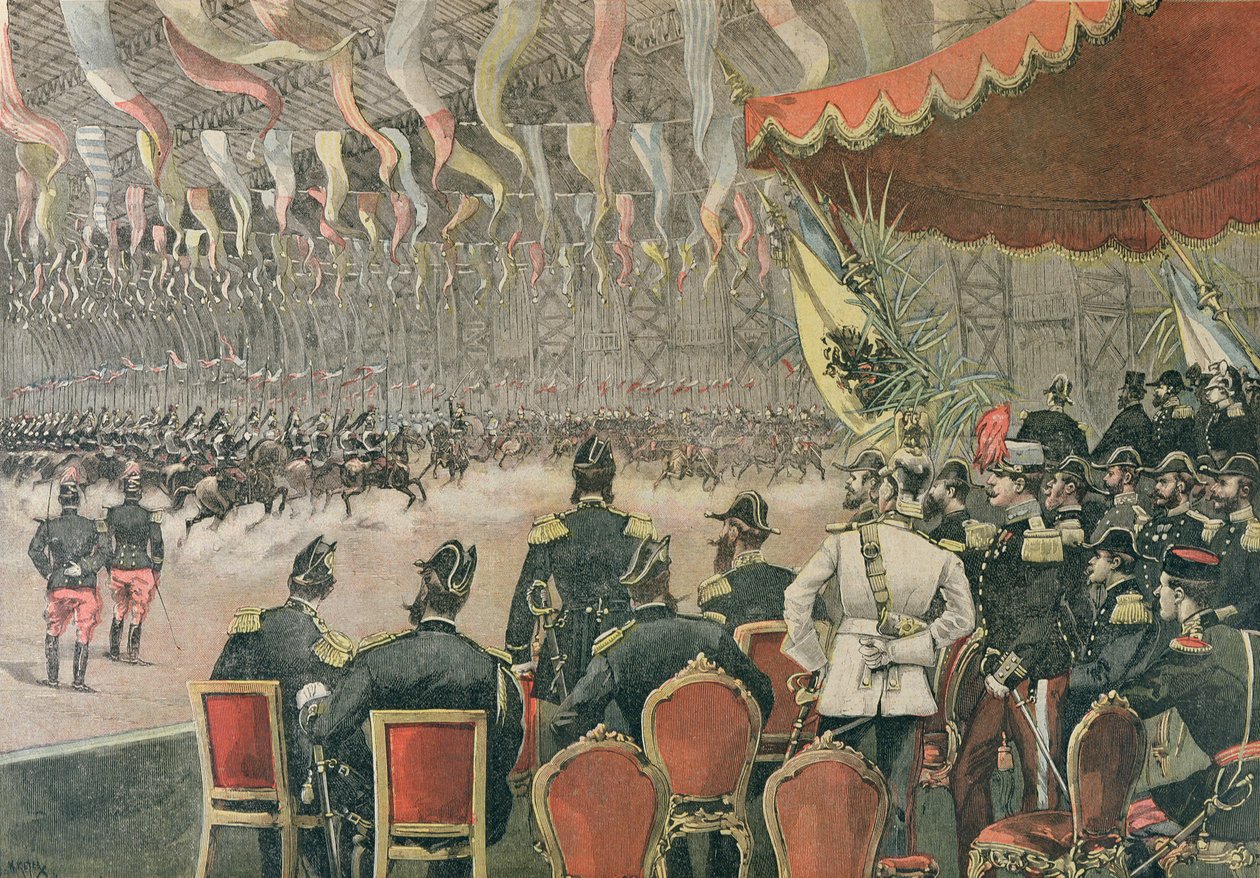 Przyjęcie cara Aleksandra III (1845-1894) w Paryżu, ilustracja z Le Petit Journal, listopad 1893 autorstwa French School