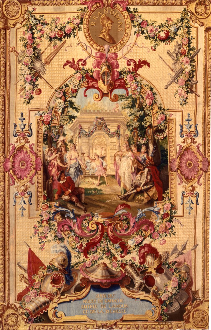 Gobelin Regence Gobelins z historią Don Kichota, 1717-18 autorstwa French School