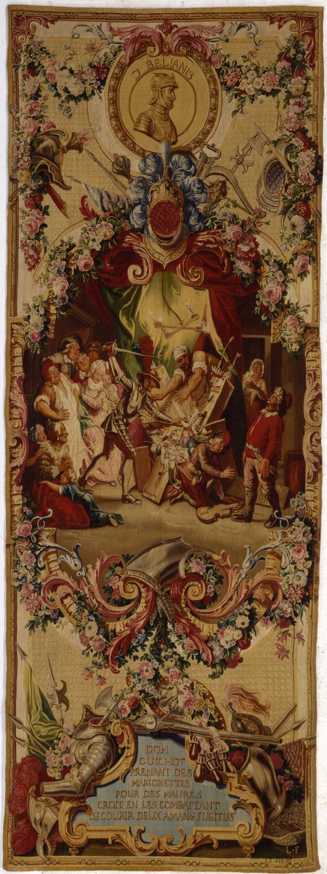Gobelin Regence Gobelins z historią Don Kichota, 1717-18 autorstwa French School