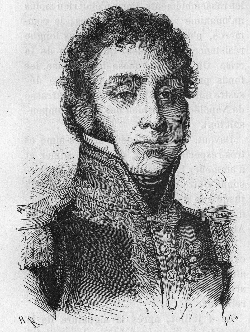 Remy Joseph Isidore Exelmans (lub Exelmans), marszałek i par Francji (1775-1852) - w „Historii Francji” Henri Martina autorstwa French School